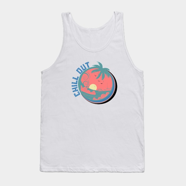 Chill Out Tank Top by theplaidplatypusco